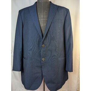 Mark & Spencer 48L Pant 40/31 Blue Full Suit Check